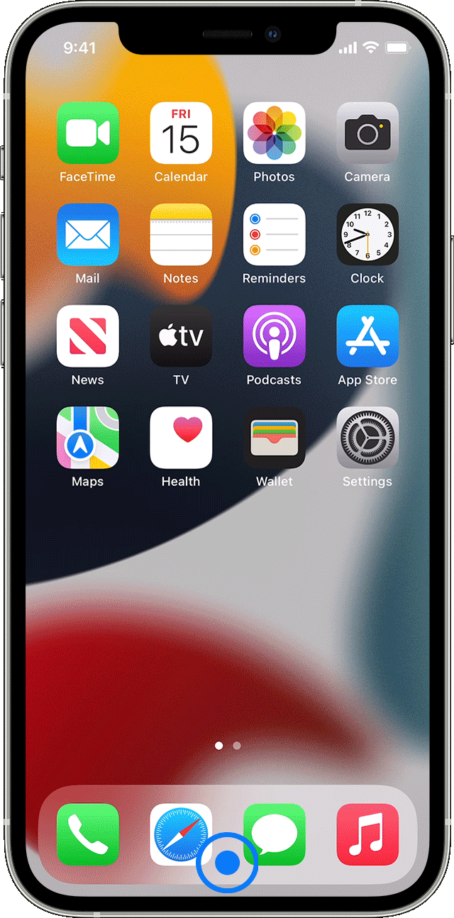 Close an app on iPhone X and later